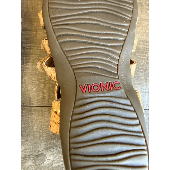 Vionic Harissa Cork Gladiator Sandals‎ Women's Size 6 Adjustable Straps - Picture 6 of 9